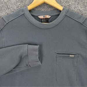5.11 Tactical Men’s Crew Neck  Pullover Sweatshirt Size Large Gray Long Sleeve